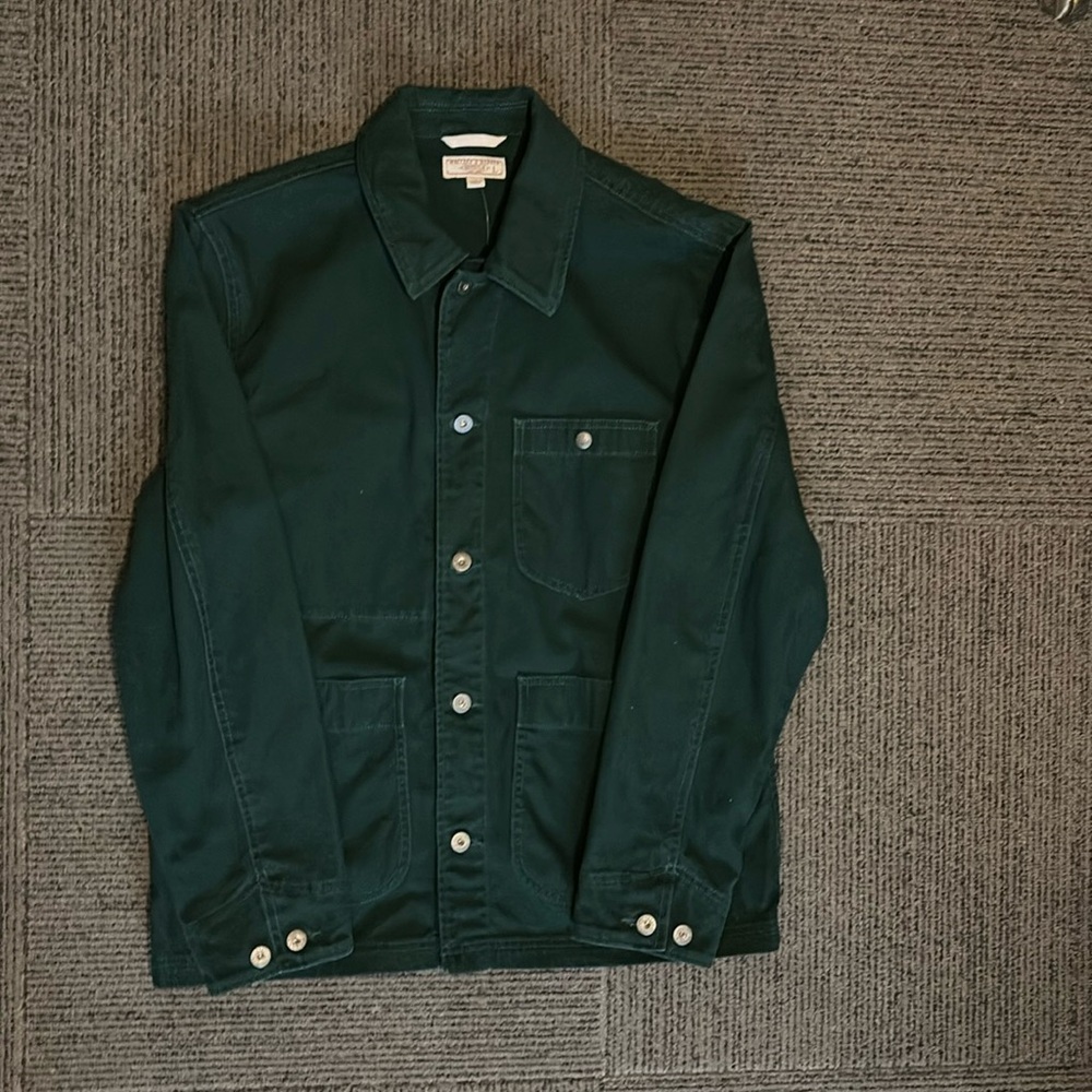 J.Crew Wallace and Barnes Men’s Green Chore Coat large